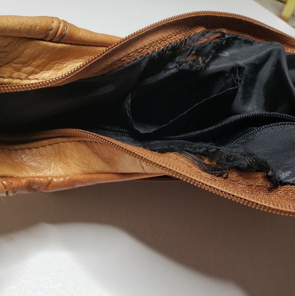 Borgo Giovanni hobo zipper purse vintage leather - Picture 7 of 7